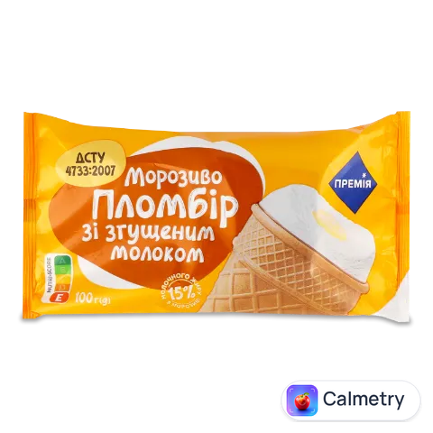 Морозиво «Премія»® пломбір згущене молоко у вафельному стаканчику