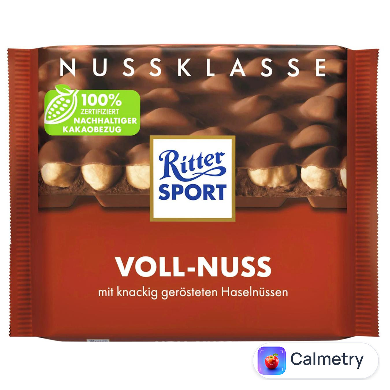 Шоколад молочний Ritter Sport з цільними лісовими горіхами 100г — фото продукту