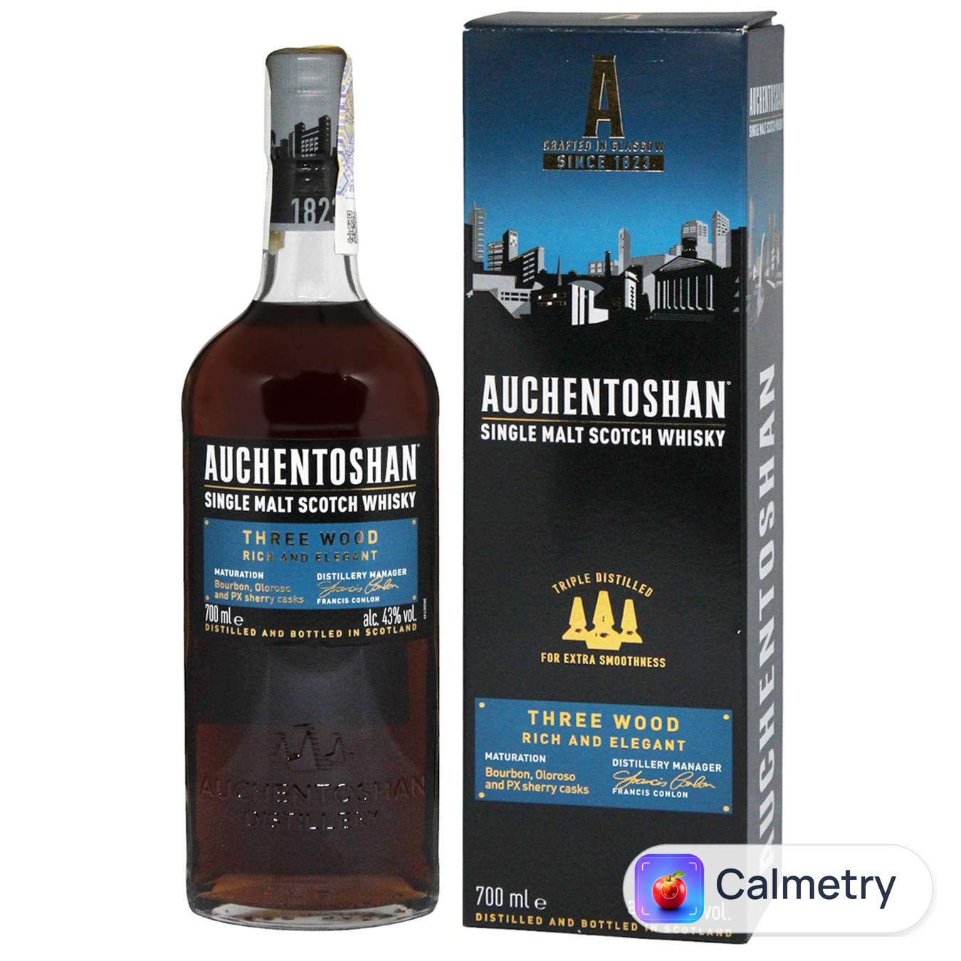 Віскі Auchentoshan Three Wood 8 років 43% 0,7л