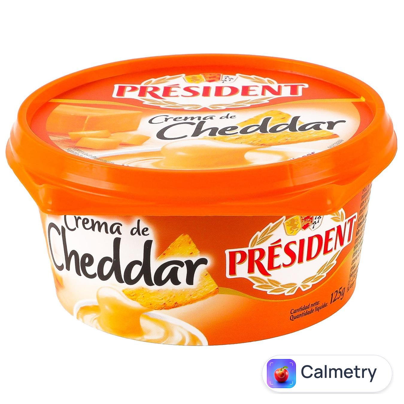 Сир плавлений President Crema de Cheddar 52% 125г