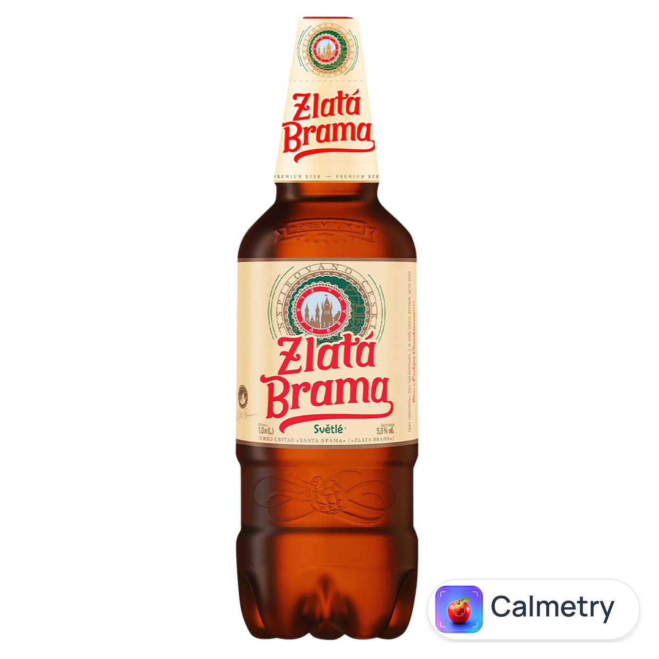 Пиво Zlata Brama світле 5% 1л — фото продукту