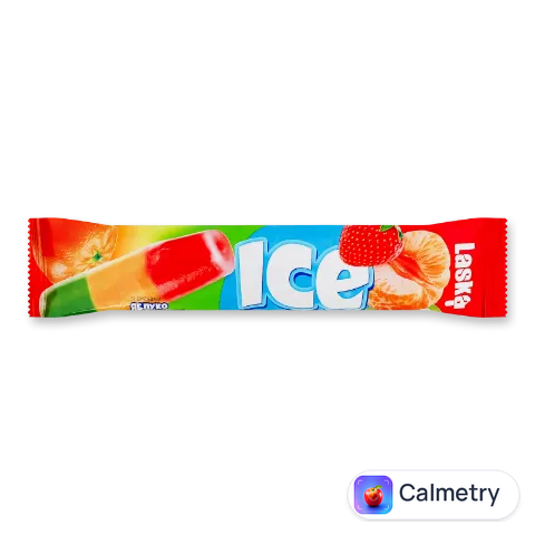 Морозиво Laska Ice Яблуко лід мандарин полуниця