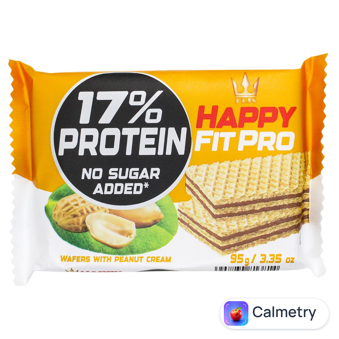 Вафлі Flis Fit Pro протеїн 17% з арахісом 95г