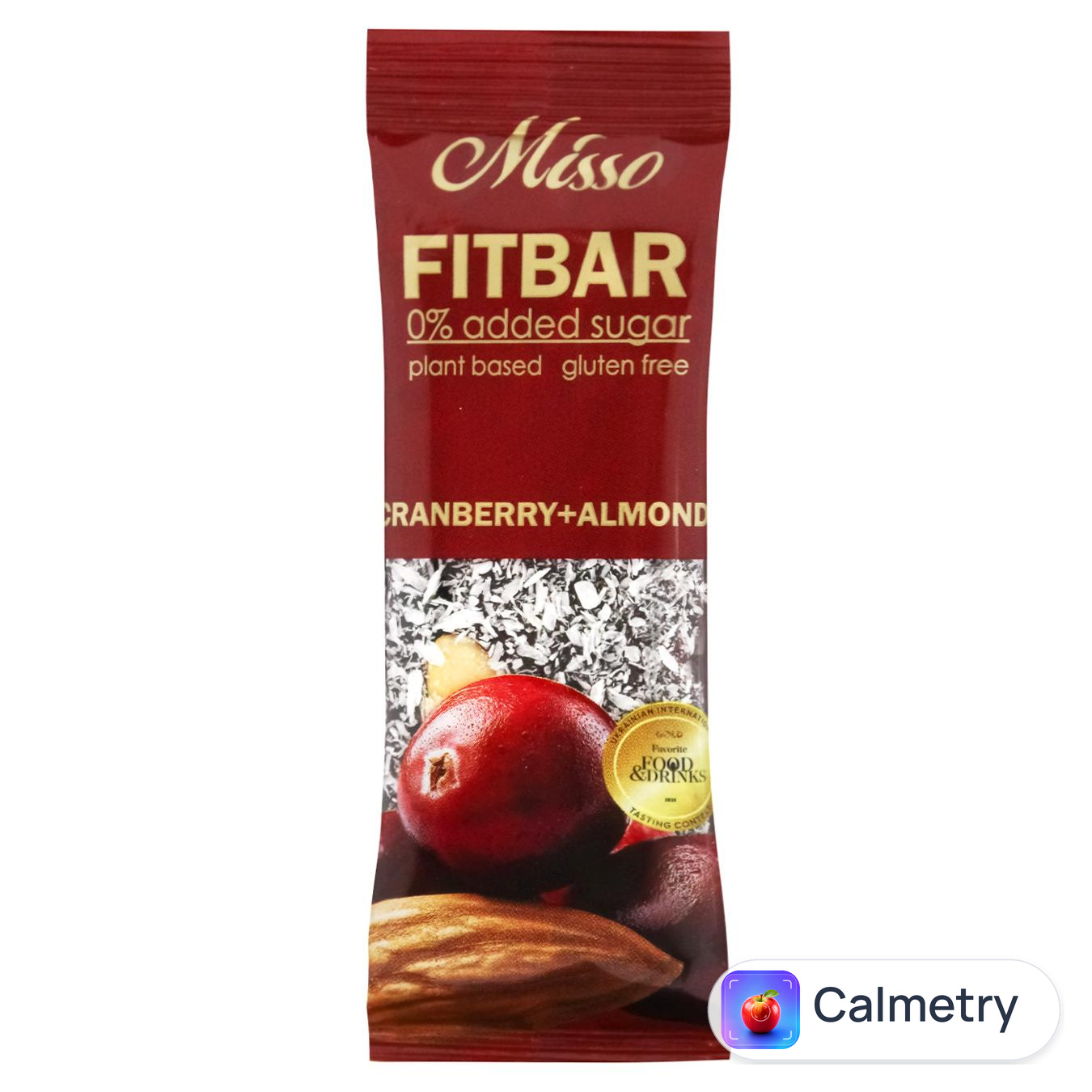 Батончик Misso Fitbar Журавлина-мигдаль 30г — фото продукту