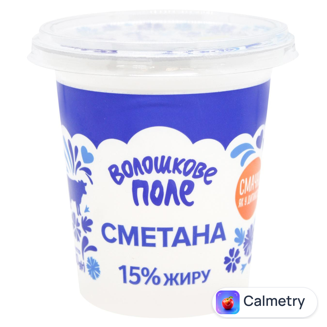 Сметана Волошкове Поле 15% 300г — фото продукту