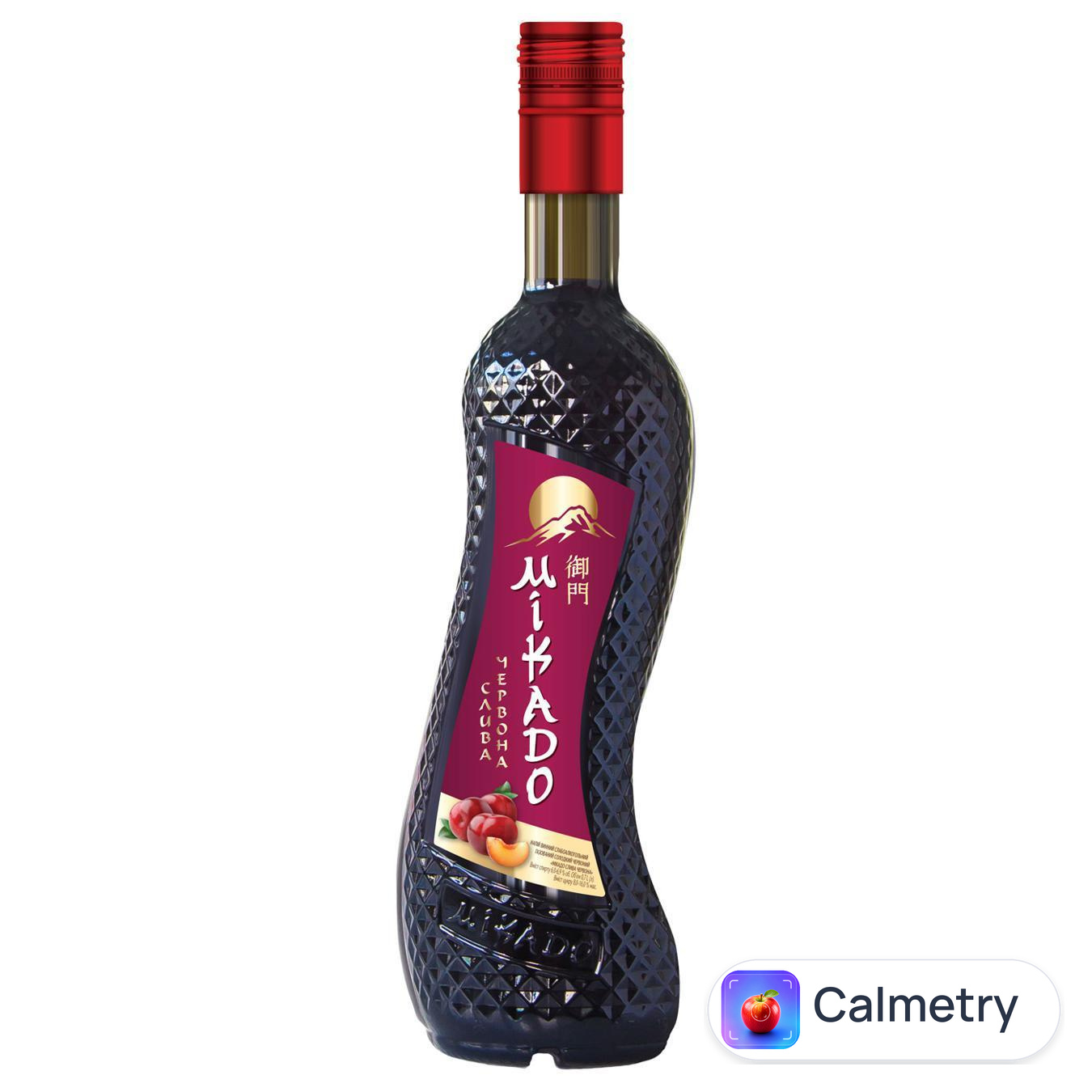 Напій винний Mikado Червона слива червоний напівсолодкий 6-6,9% 0,7л — фото продукту