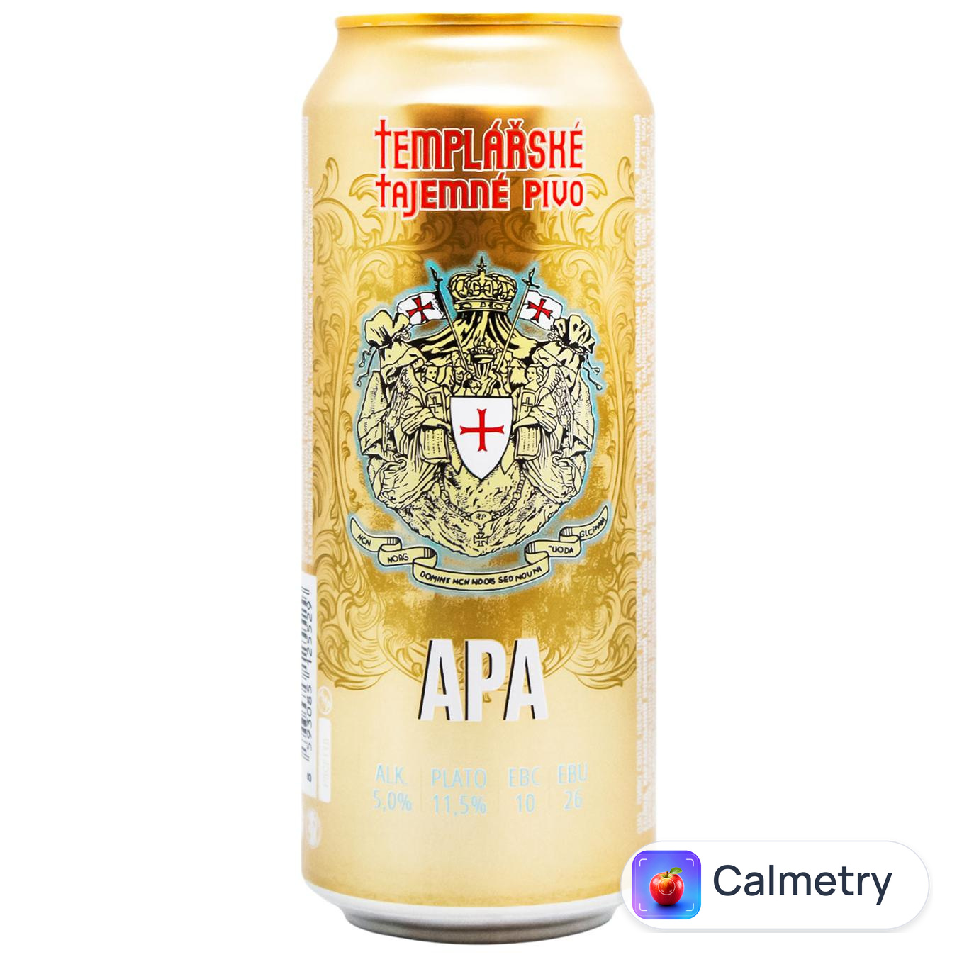Пиво Templarske АPA світле нефільтроване 5% 0,5л