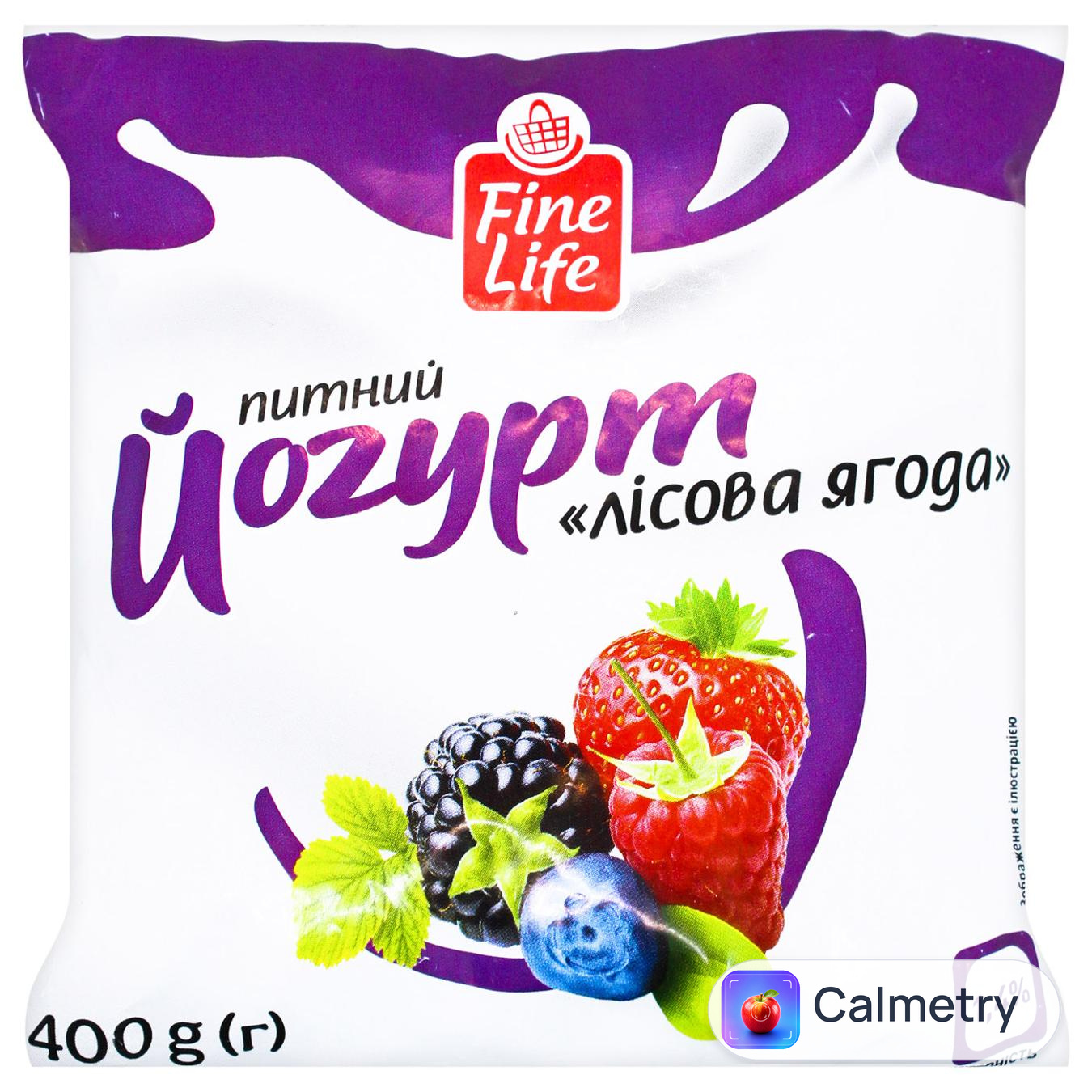 Йогурт Fine Life Лісові ягоди 1,4% 400г