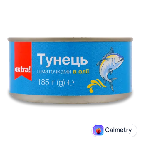 Тунець Extra! шматочками в олії