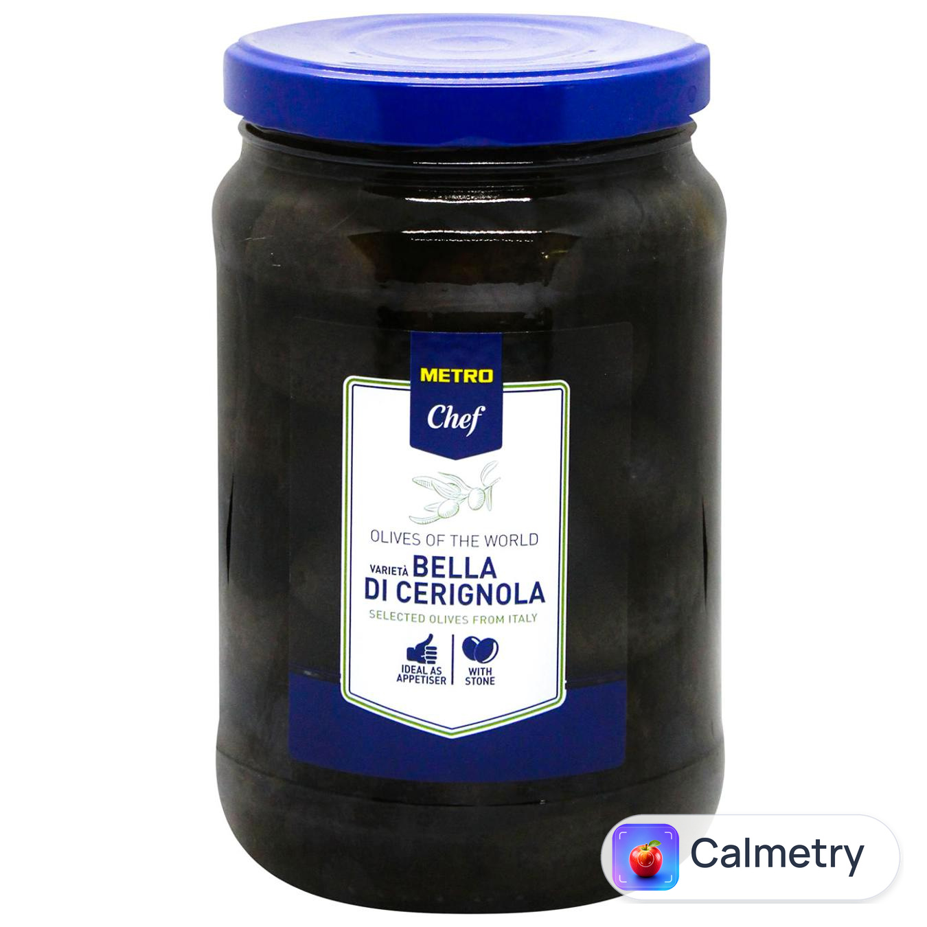 Оливки чорні Metro Chef Cerignola з кісточкою в розсолі 1650г