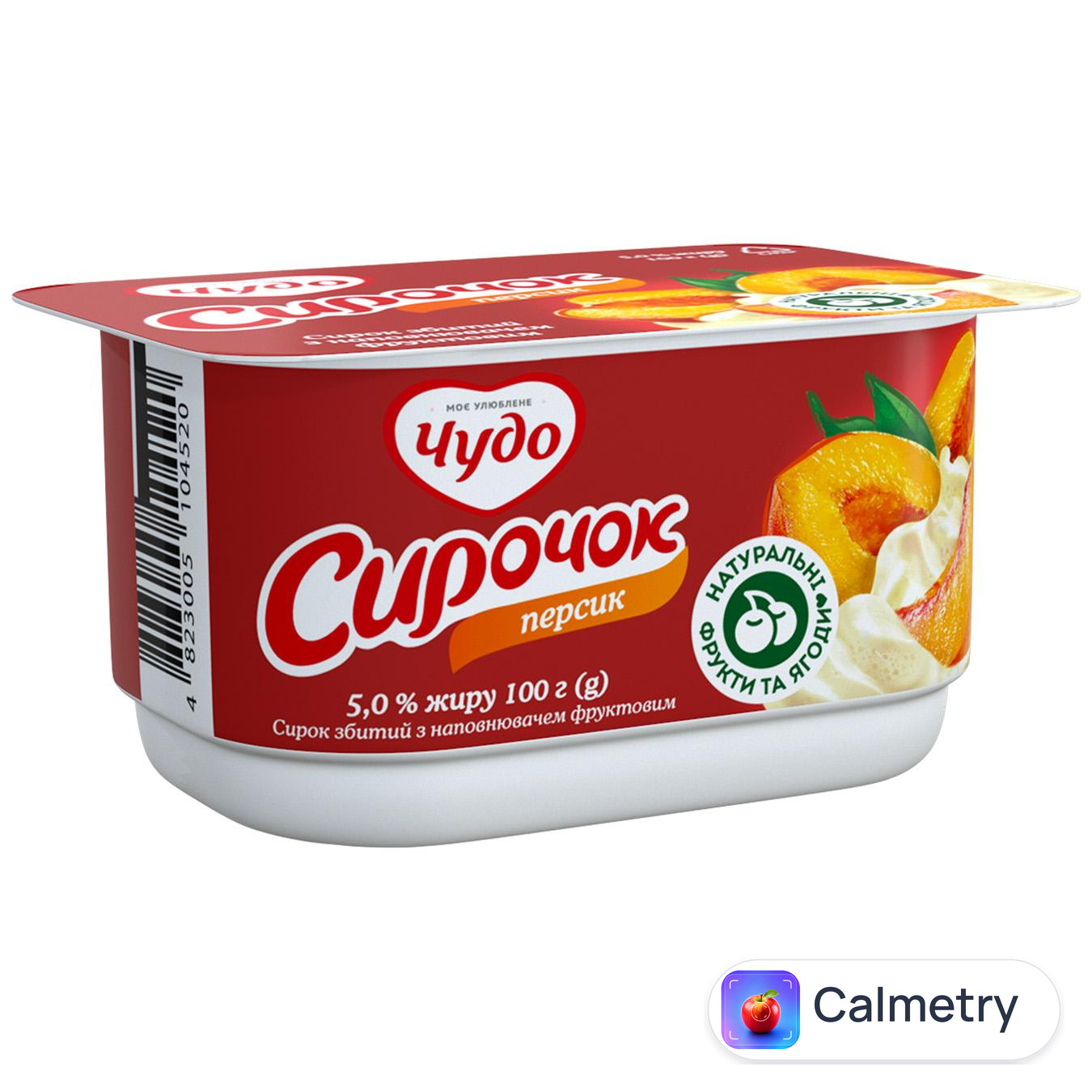 Десерт сирковий Чудо Персик 5% 100г
