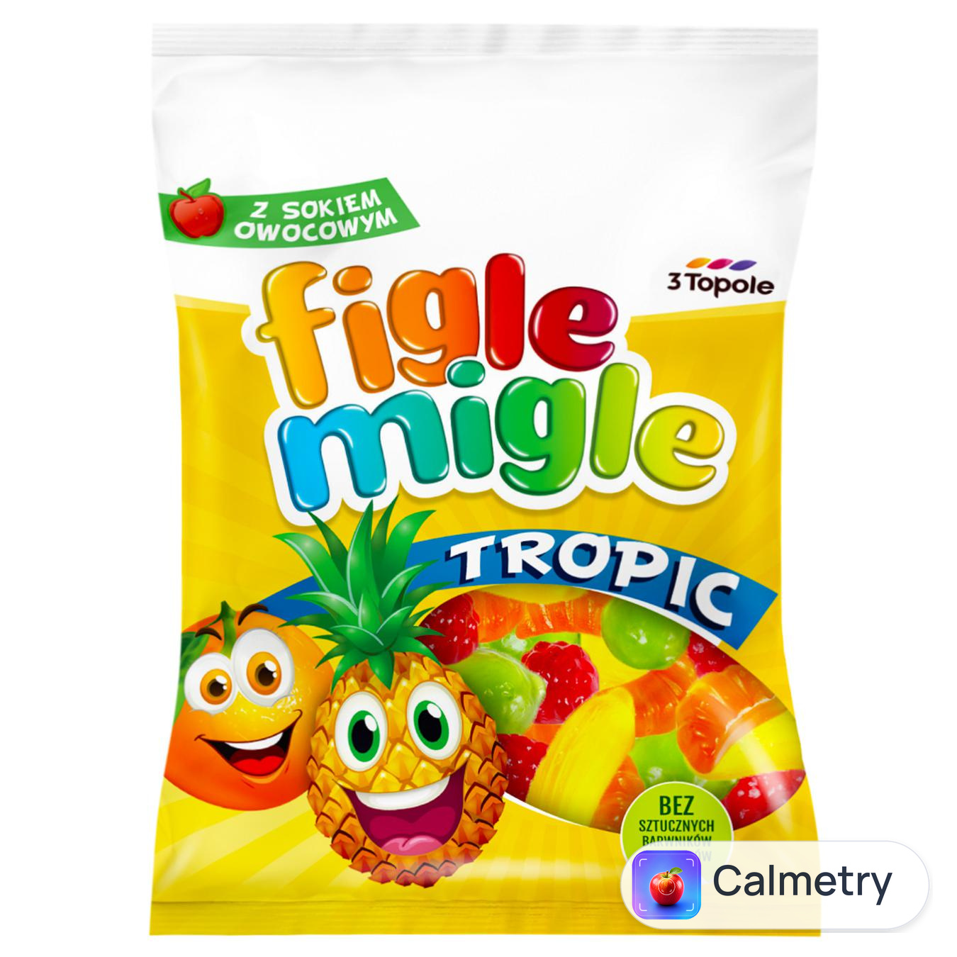 Цукерки Figle Migle Тропік жувальні 80г