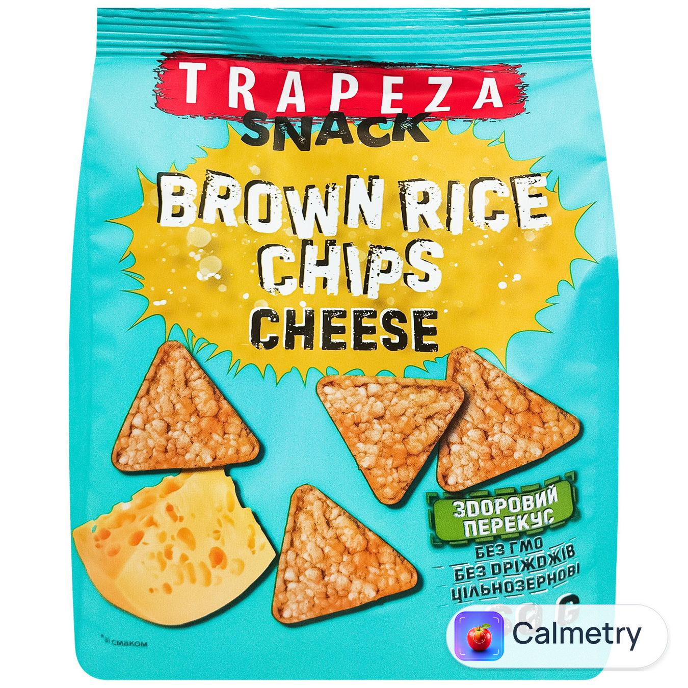 Чипси Trapeza рисові зі смаком сиру 60г — фото продукту