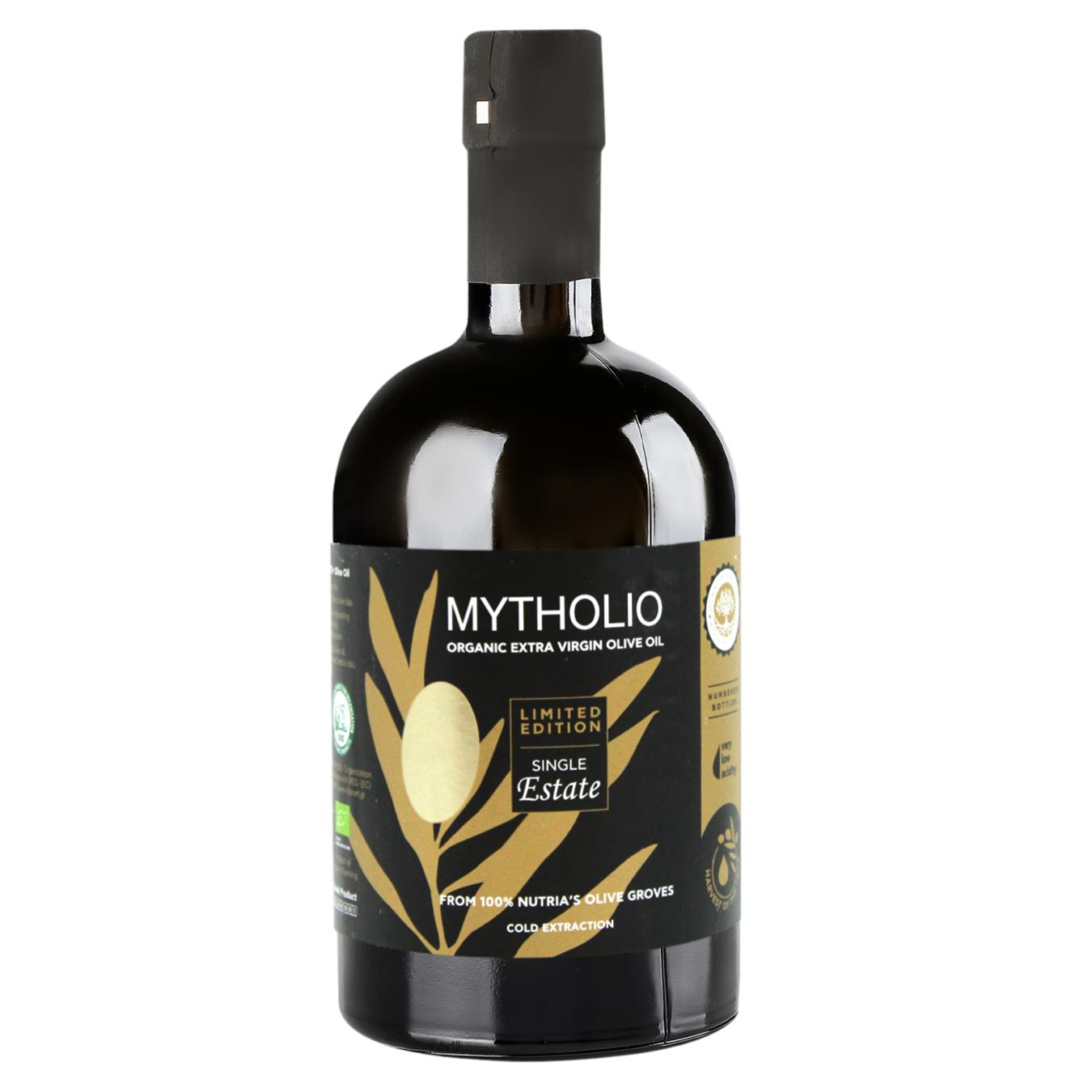 Олія оливкова Mytholio Organic нерафінована першого холодного віджиму 500мл — фото продукту