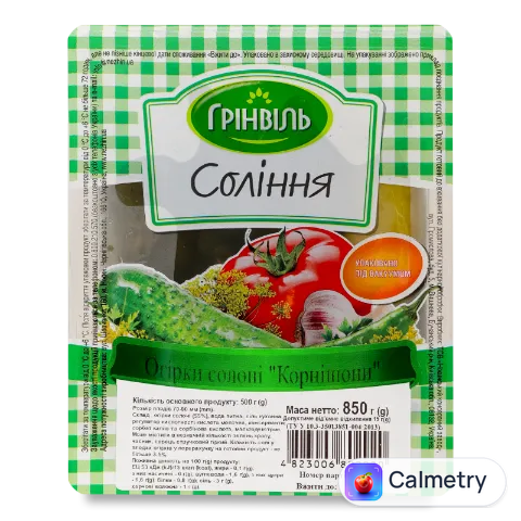 Огірки «Грінвіль» солоні корнішони 500г