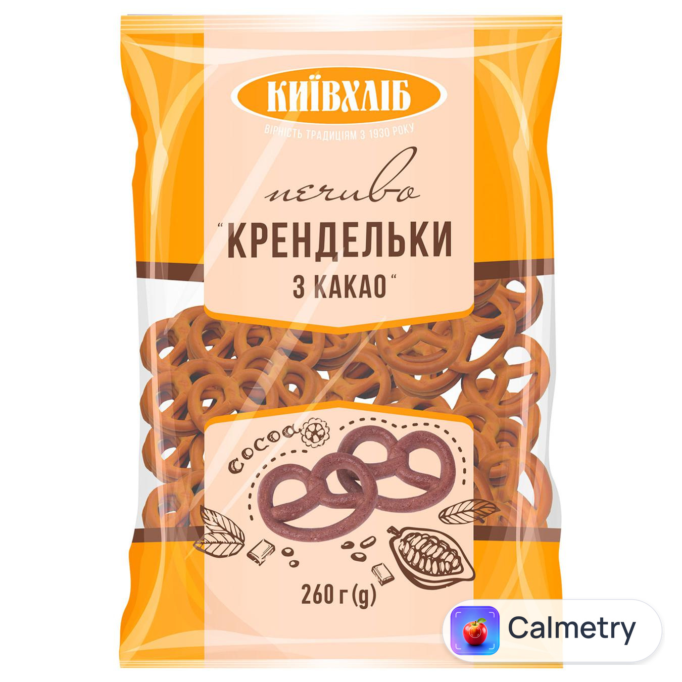 Печиво Київхліб Крендельки з какао 260г