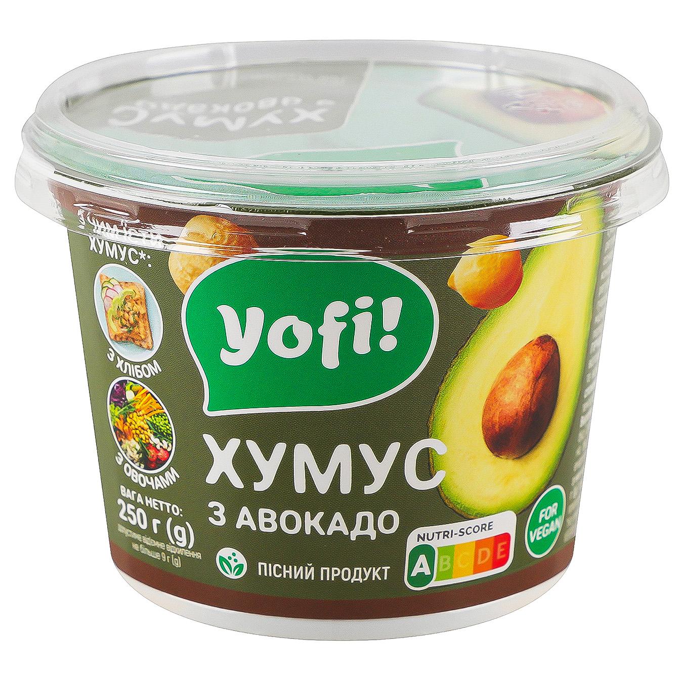 Хумус Yofi! з авокадо 250г — фото продукту
