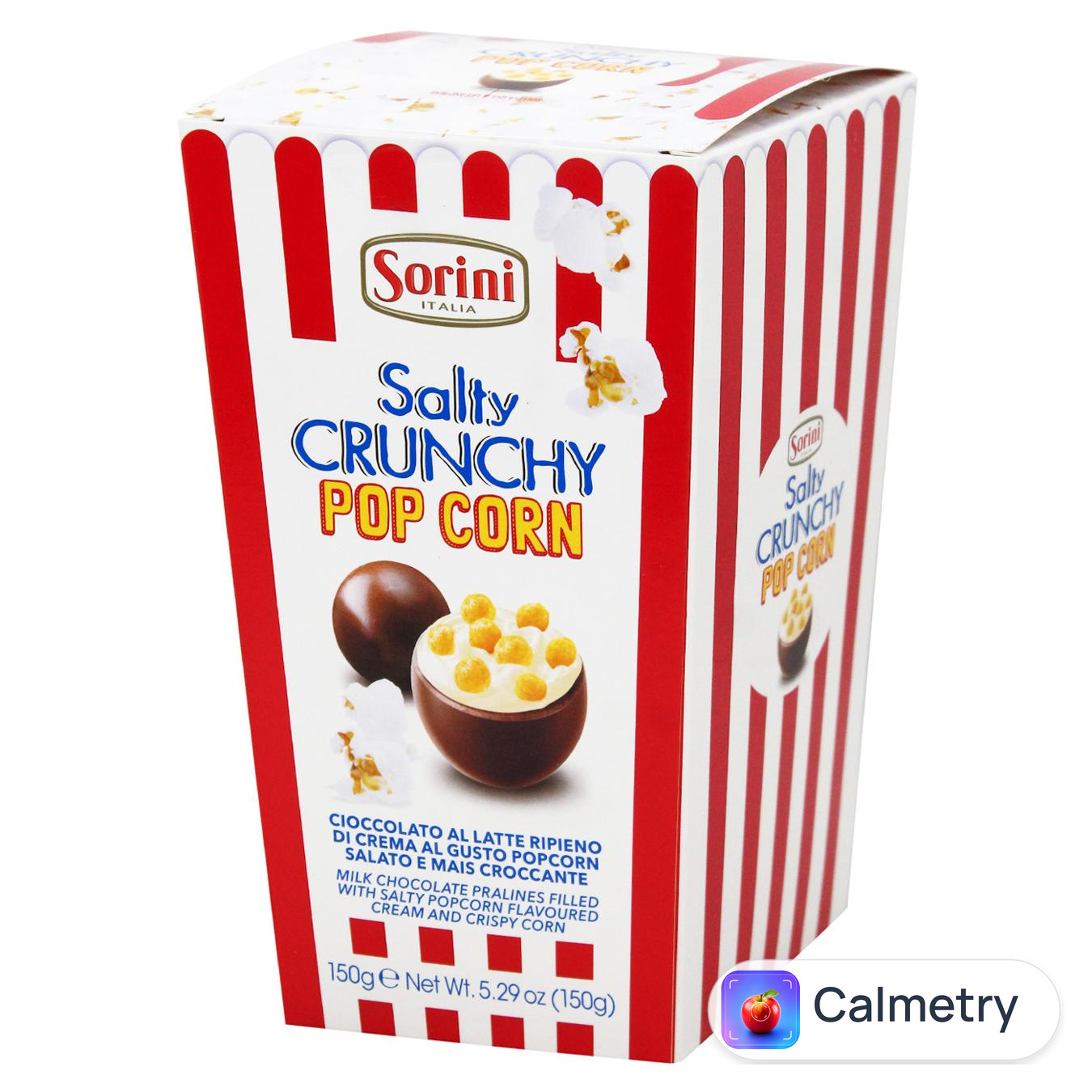 Цукерки Sorini Salty Crunchy Popcorn 150г — фото продукту