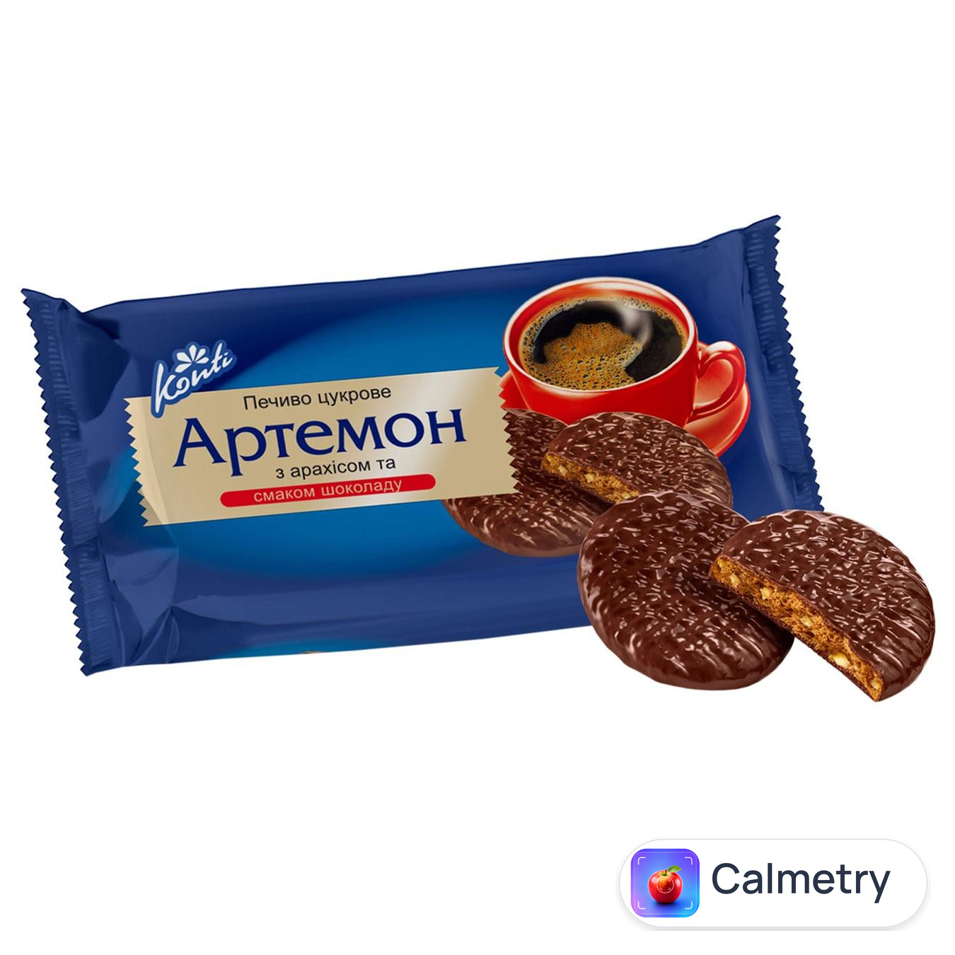 Печиво Konti Артемон з арахісом та шоколадом 270г
