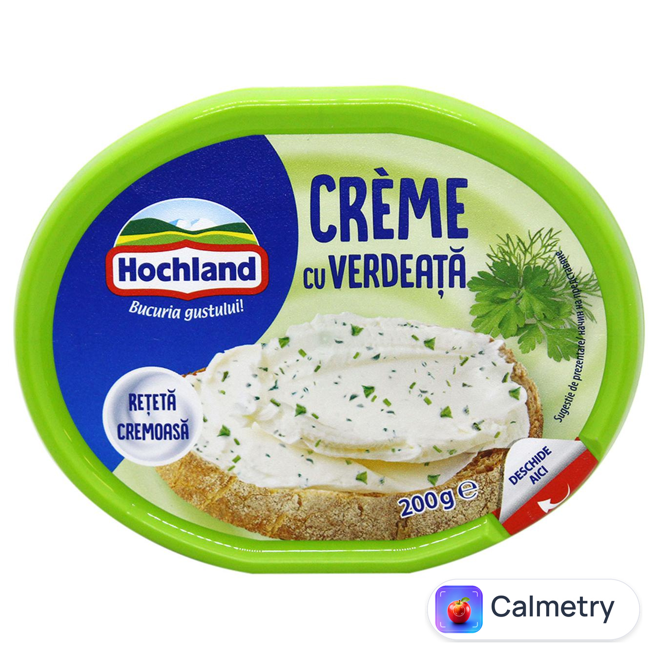 Крем-сир Hochland вершковий з травами 60% 200г