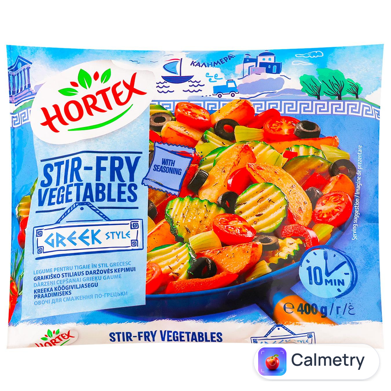 Овочі для смаження Hortex По-грецьки заморожені 400г — фото продукту