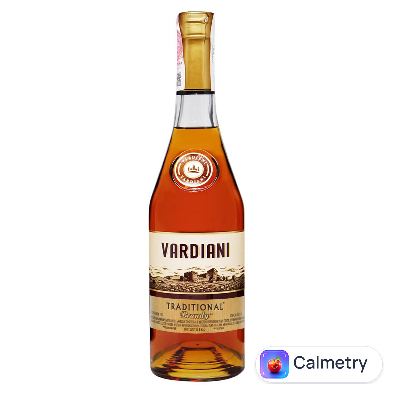 Бренді Vardiani Traditional 40% 0,5л — фото продукту