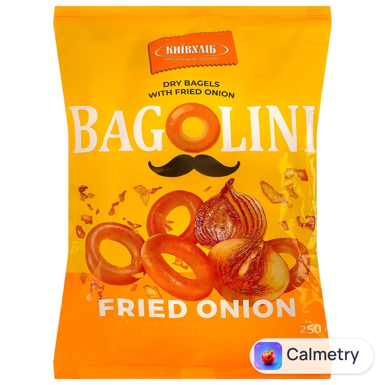 Сушки Київхліб Bagolini зі смаженою цибулею 250г — фото продукту