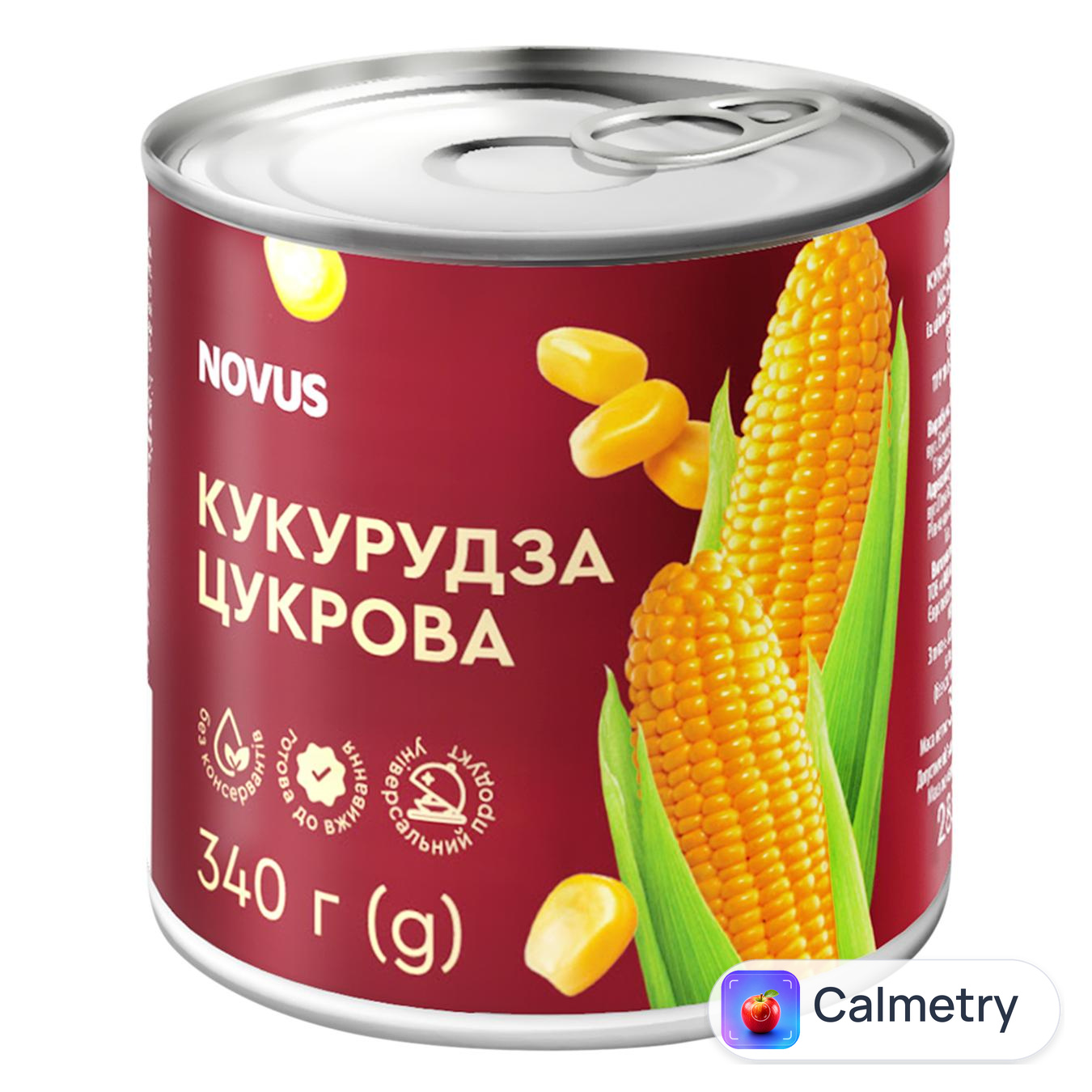 Кукурудза Novus цукрова 340г — фото продукту