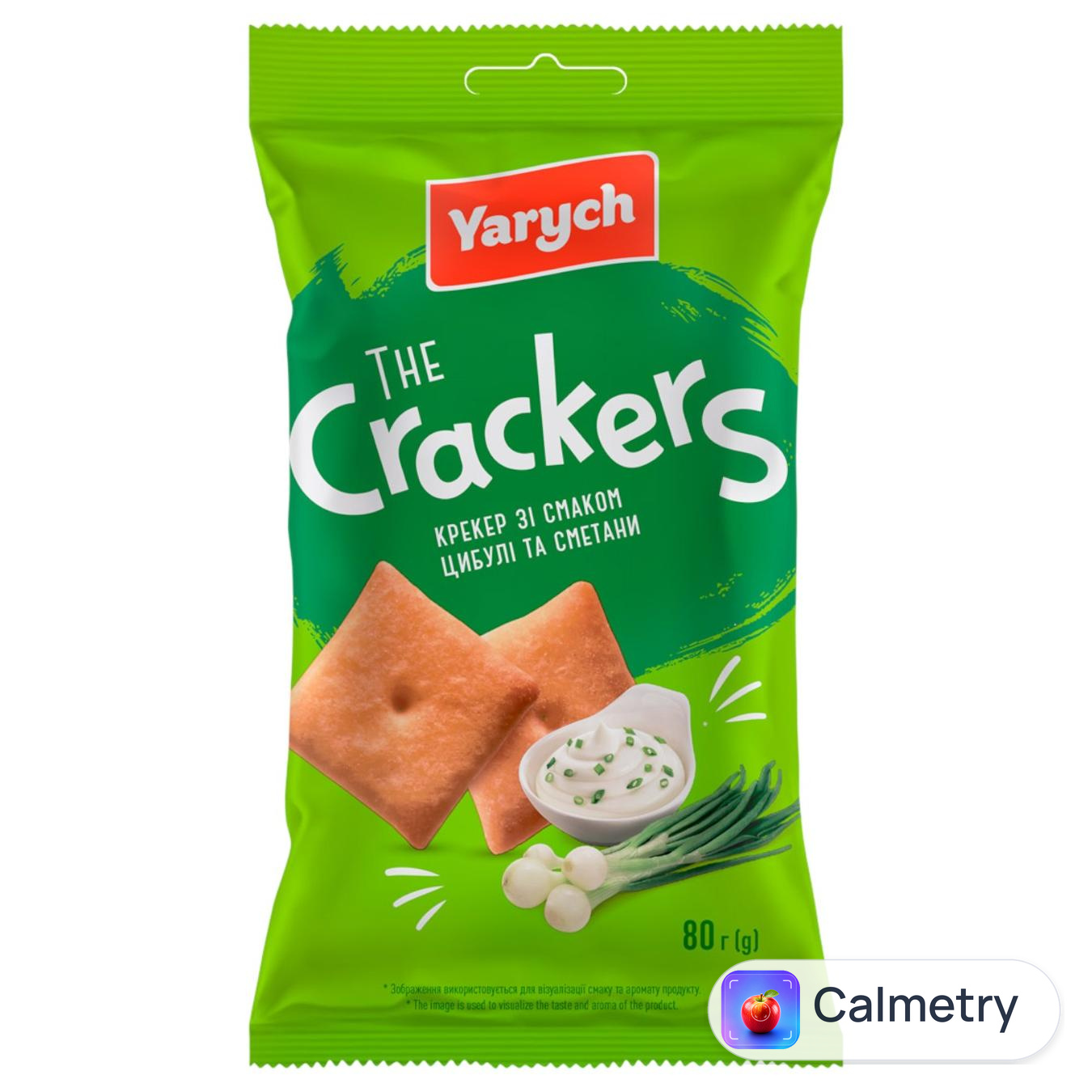 Крекер Yarych зі смаком цибулі та сметани 80г