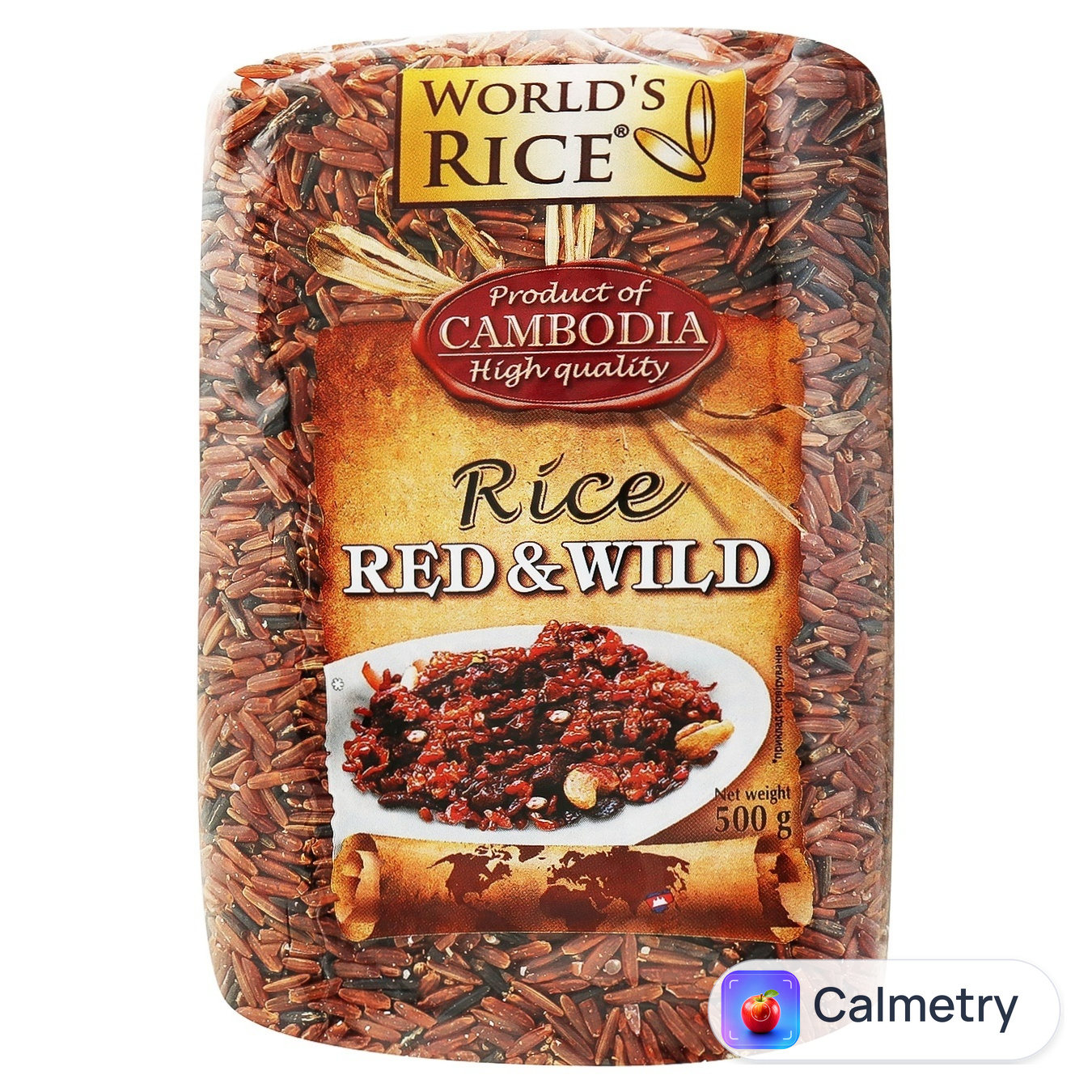 Рис World's Rice Червоний & Дикий 500г