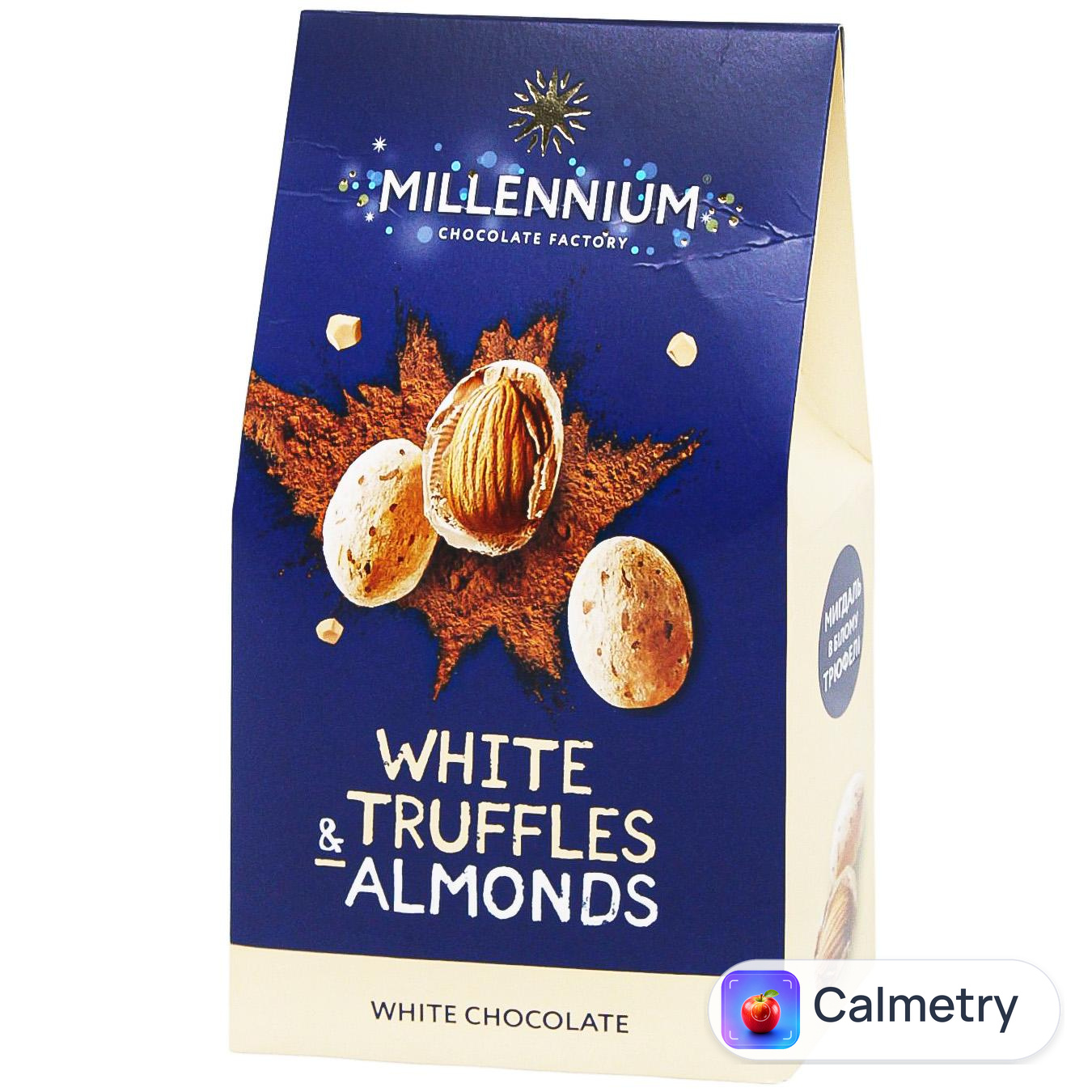 Цукерки Millennium Мигдаль у білому трюфелі 100г