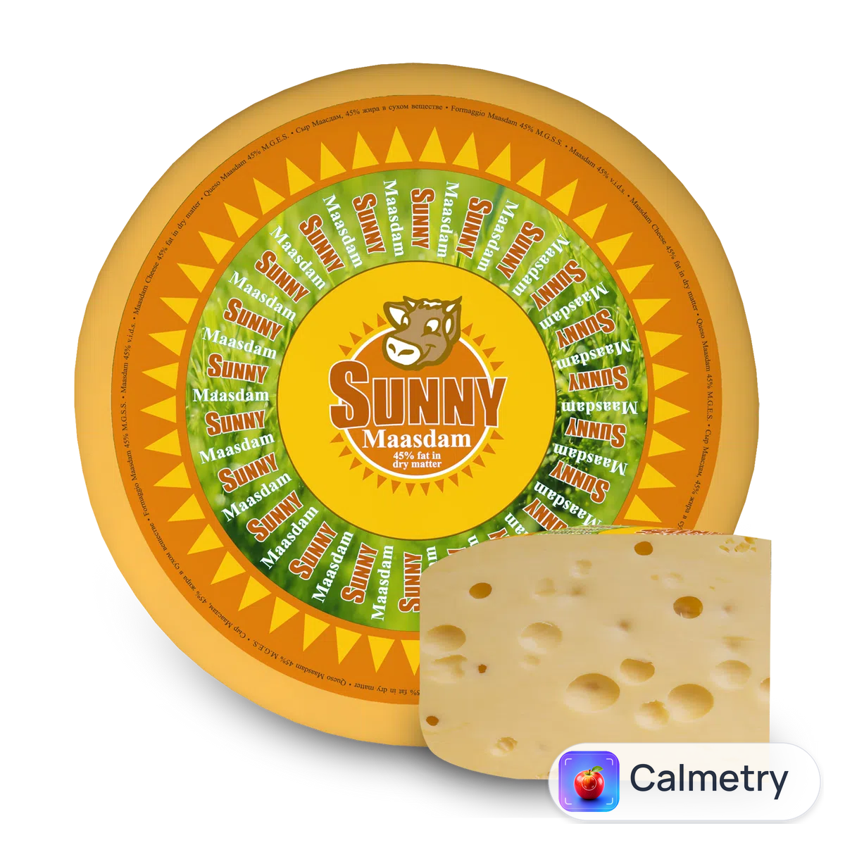 Сир Sunny «Маасдам» з коров'ячого молока 45%