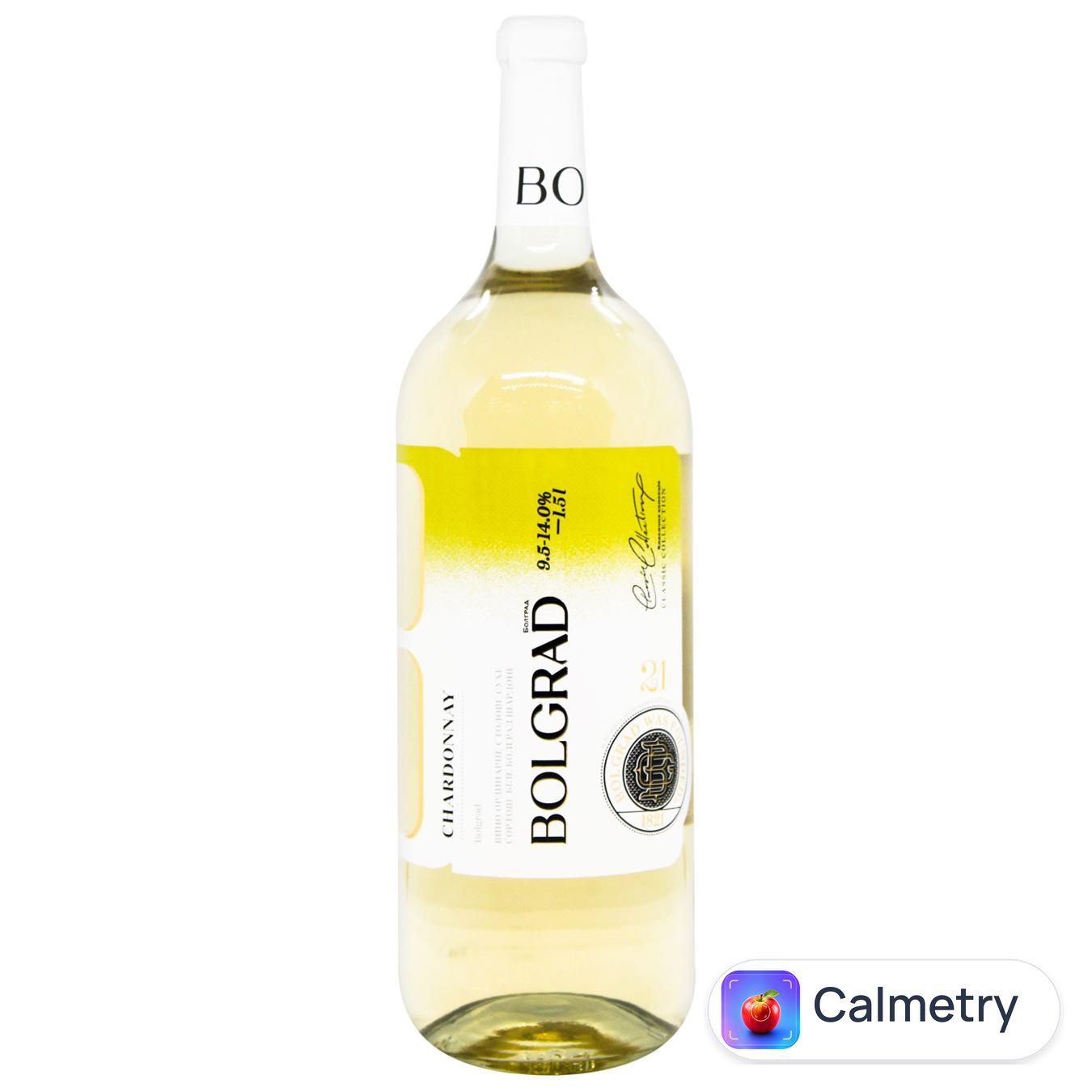 Вино Bolgrad Шардоне біле сухе 9,5-14% 1,5л