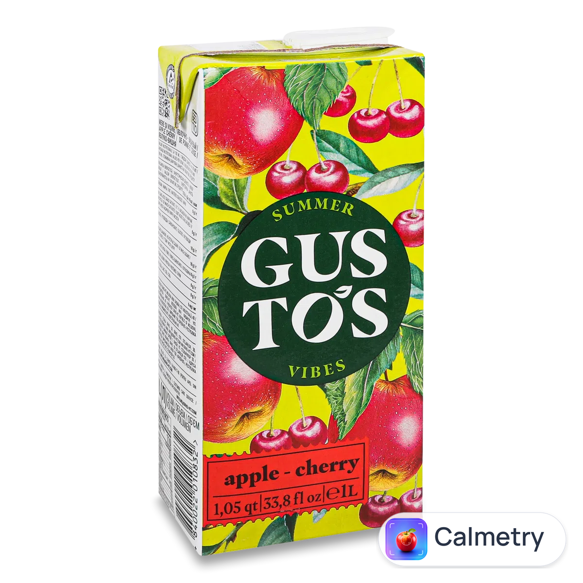 Напій соковий Gustos яблуко-вишня 1л