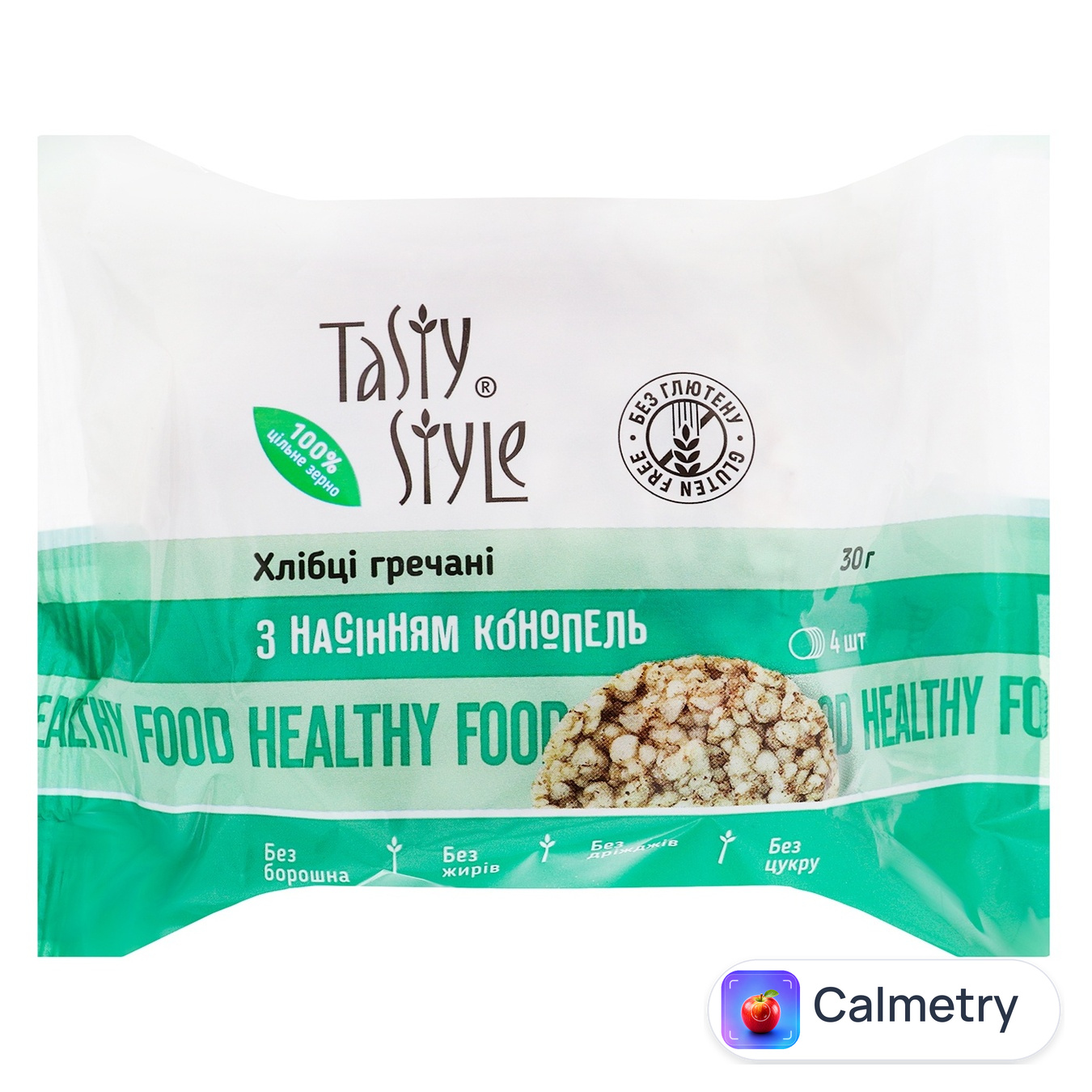 Хлібці Tasty Style гречані з насінням конопель 4шт 30г