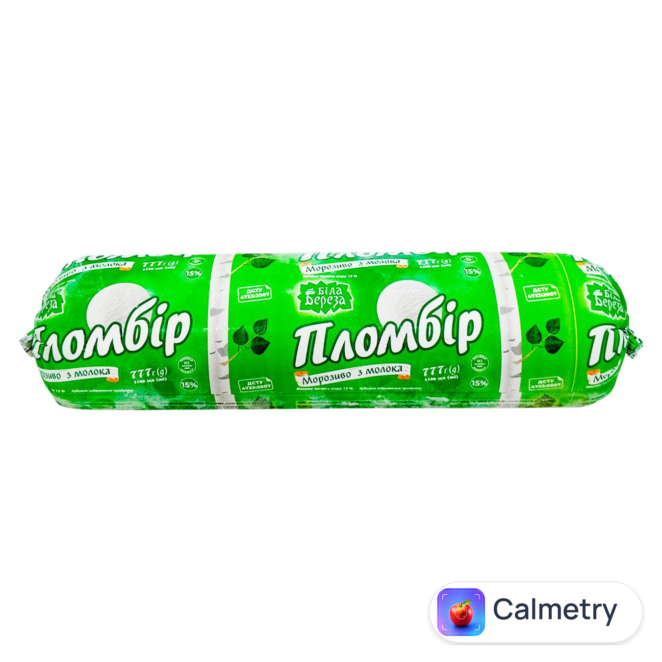 Морозиво Біла Береза пломбір 777г