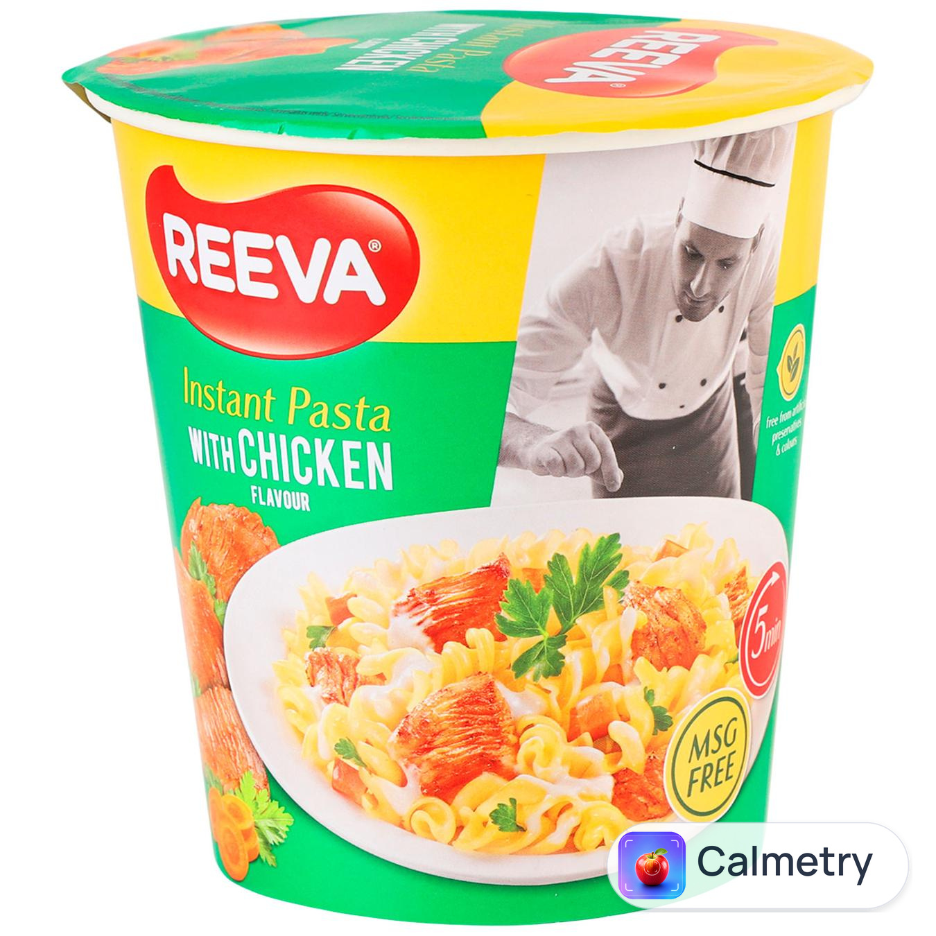 Макаронні вироби Reeva зі смаком курки 70г — фото продукту