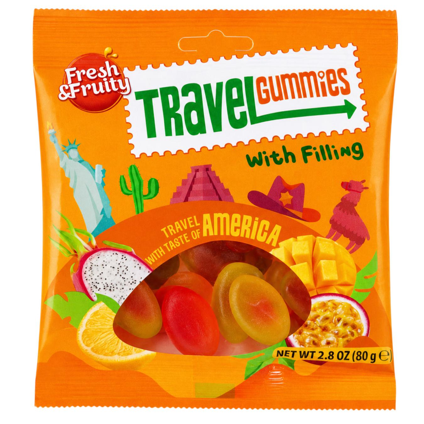 Цукерки Wawel Travel America 80г — фото продукту
