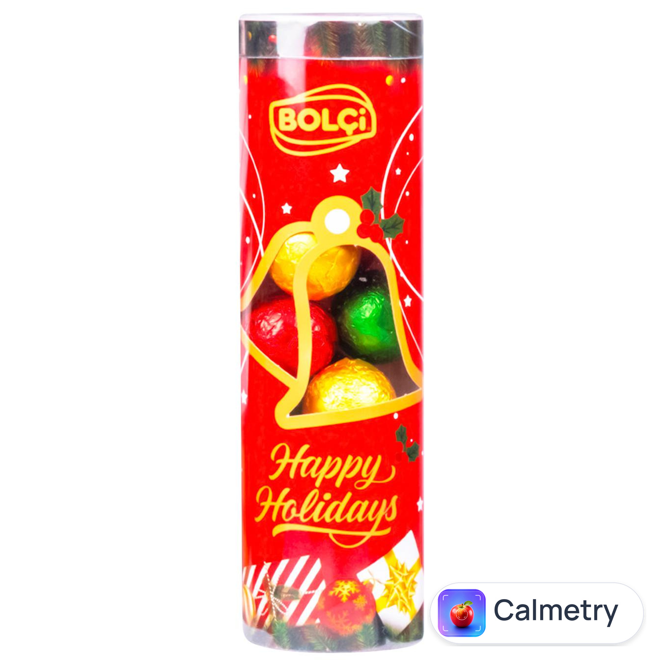Цукерки Bolci Christmas Balls з молочного шоколаду з джандуйя 140г