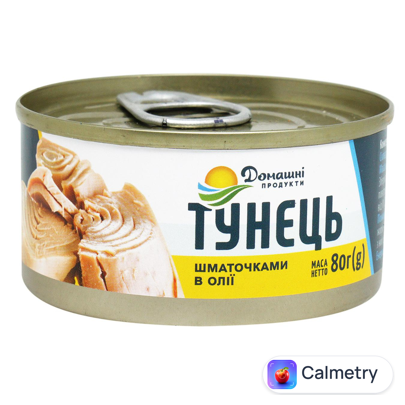 Тунець Домашні Продукти шматочками в олії 80г