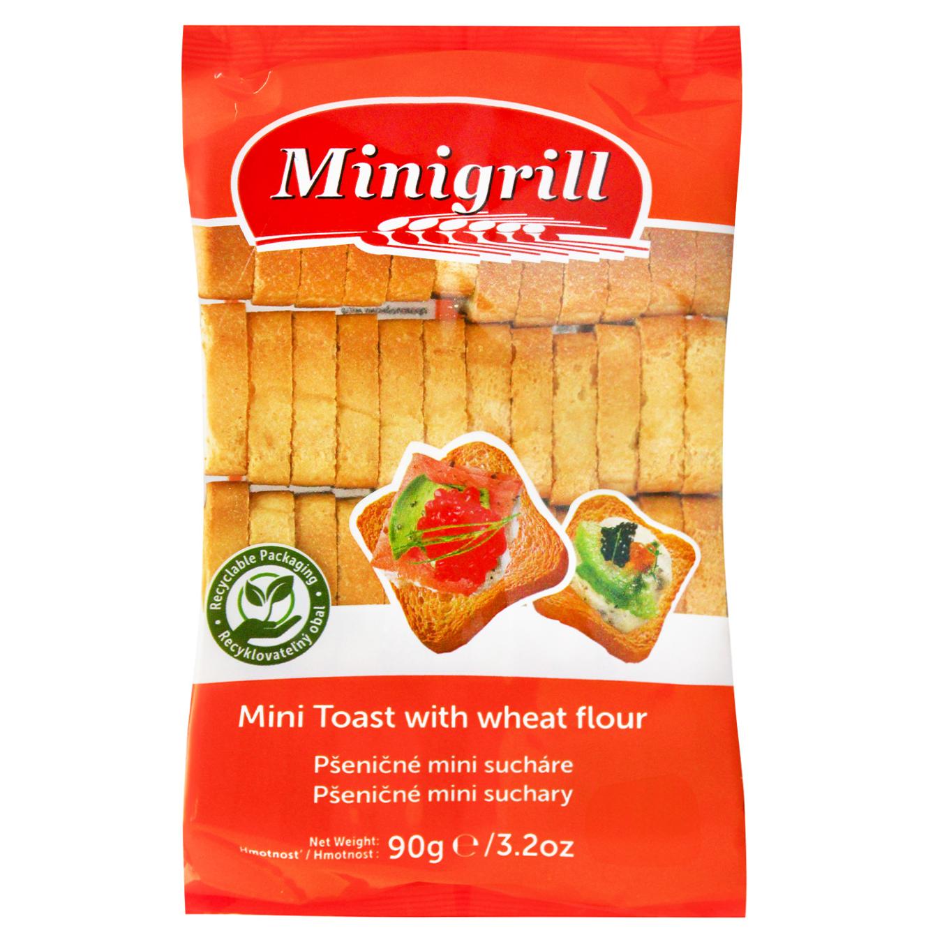 Тости Minigrill пшеничні 90г — фото продукту