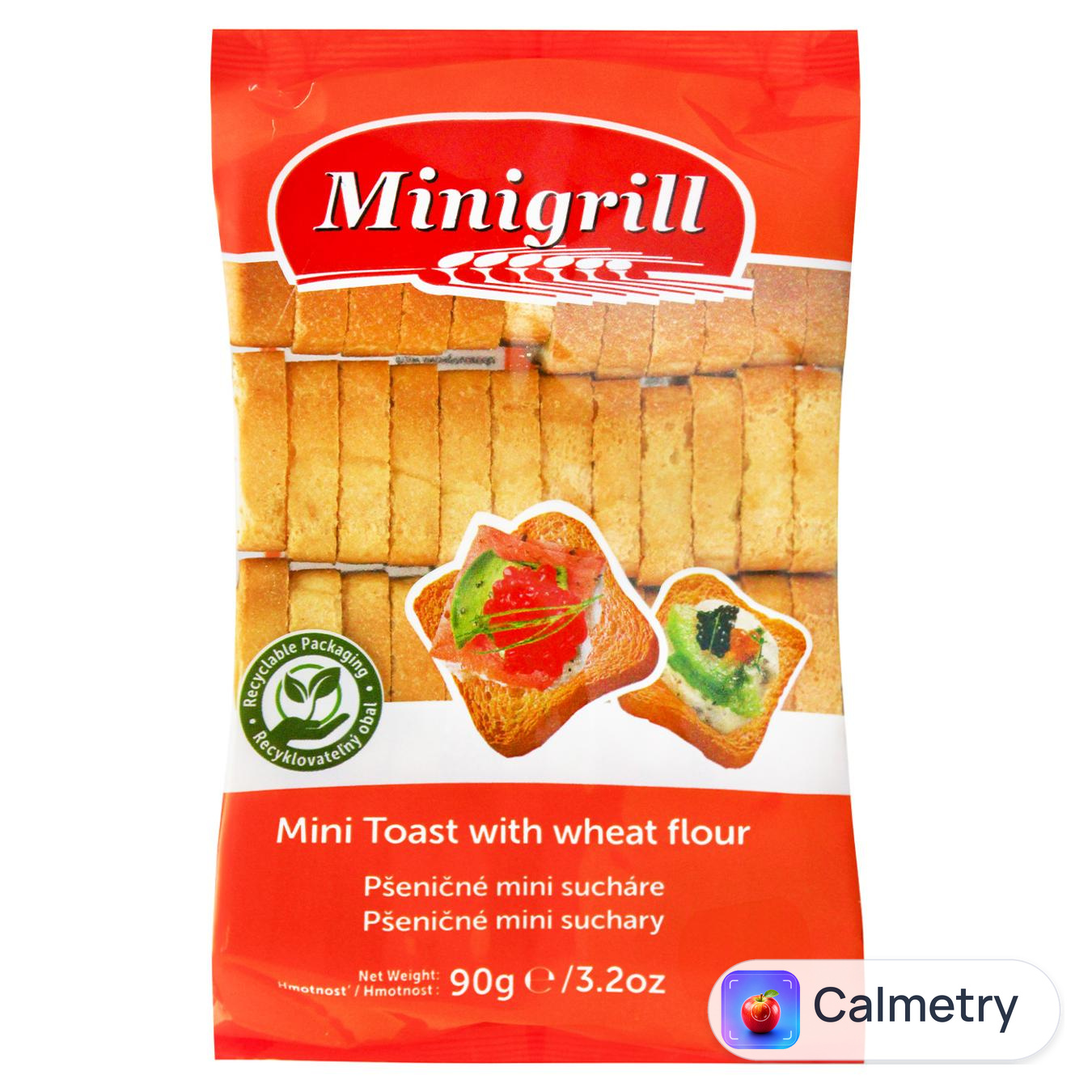 Тости Minigrill пшеничні 90г — фото продукту