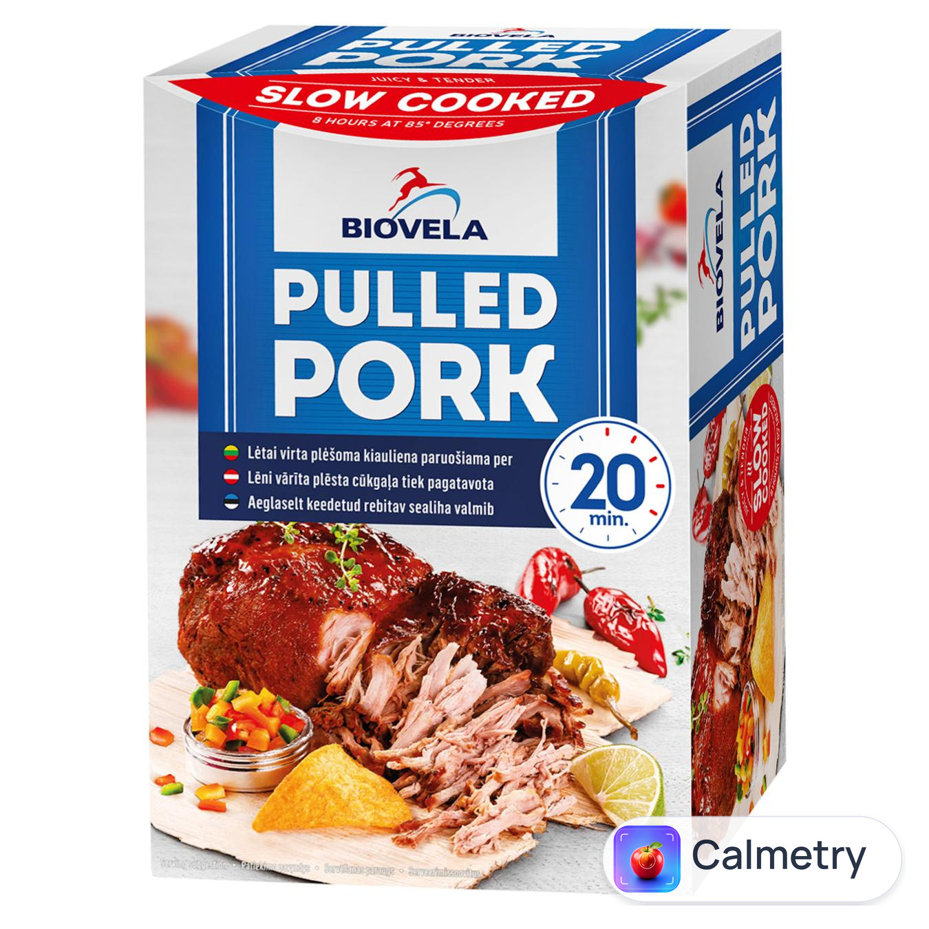 Свинина Biovela Slow cooked рвана 780г — фото продукту