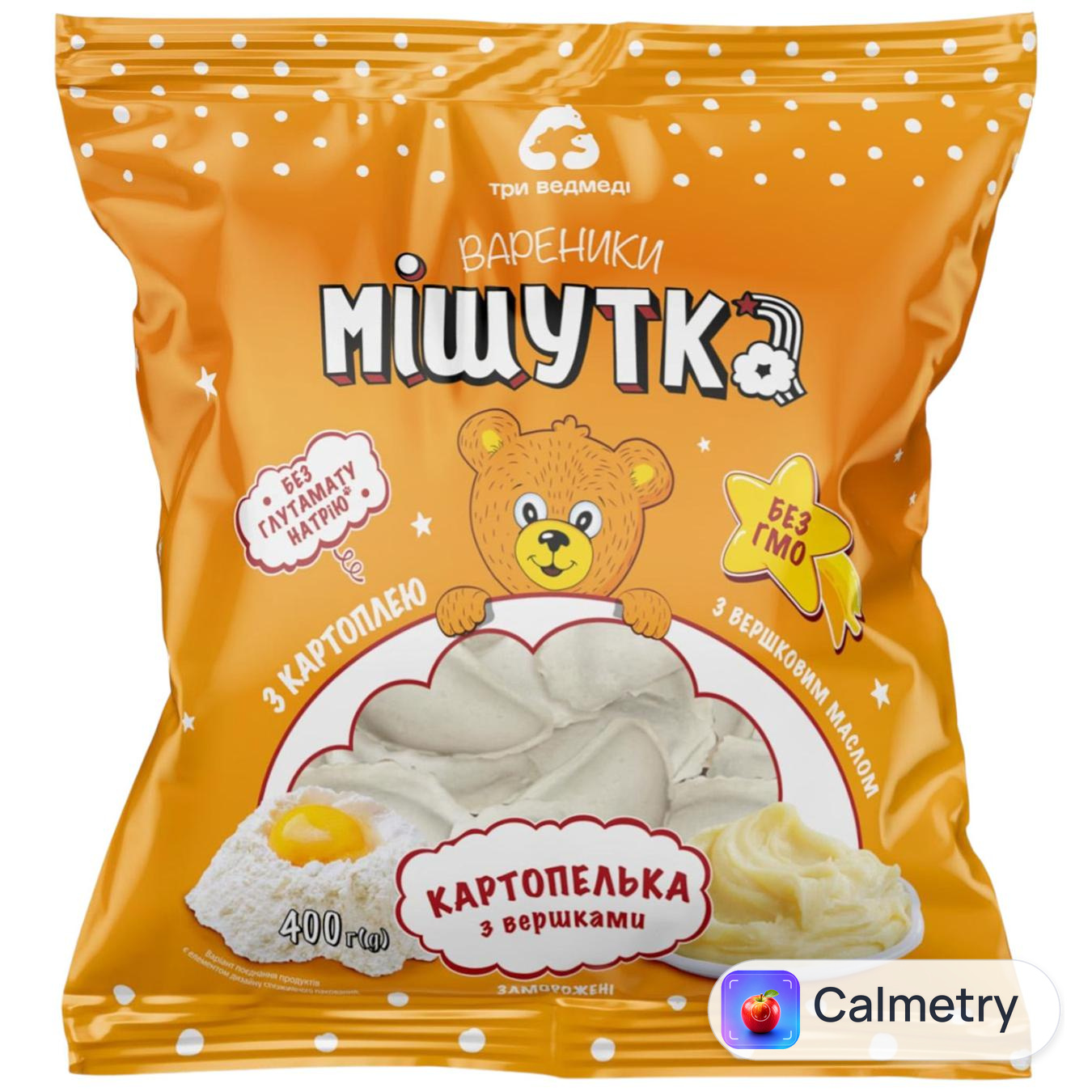 Вареники Три Ведмеді Мішутка Картопелька з вершками 400г — фото продукту