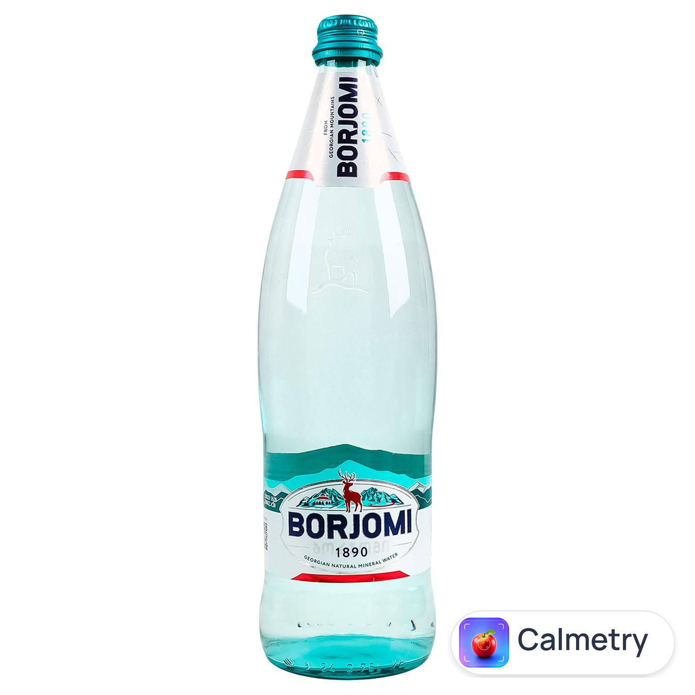 Вода мінеральна Borjomi сильногазована скляна пляшка 0,75л — фото продукту