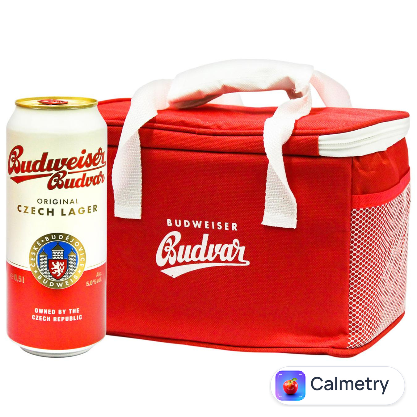 Набір пива Budweiser Budvar світле 5% 0,5л х 8шт у термосумці