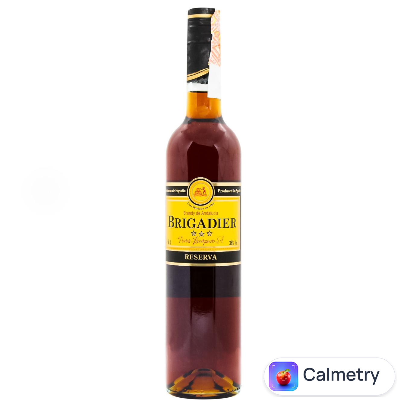 Бренді Brigadier 3 зірки 38% 0,5л