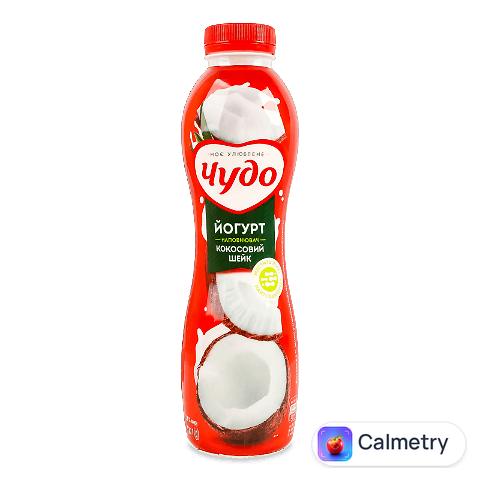 Йогурт «Чудо» «Кокосовий шейк» 2,5%, пляшка, 520г