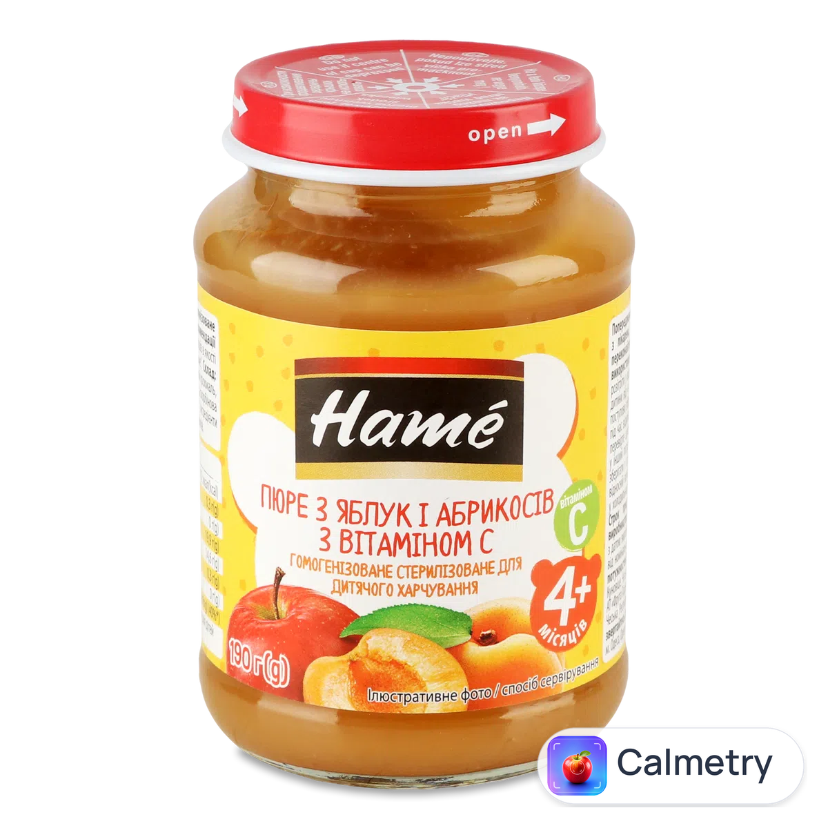 Пюре Hame яблуко та абрикос 190г