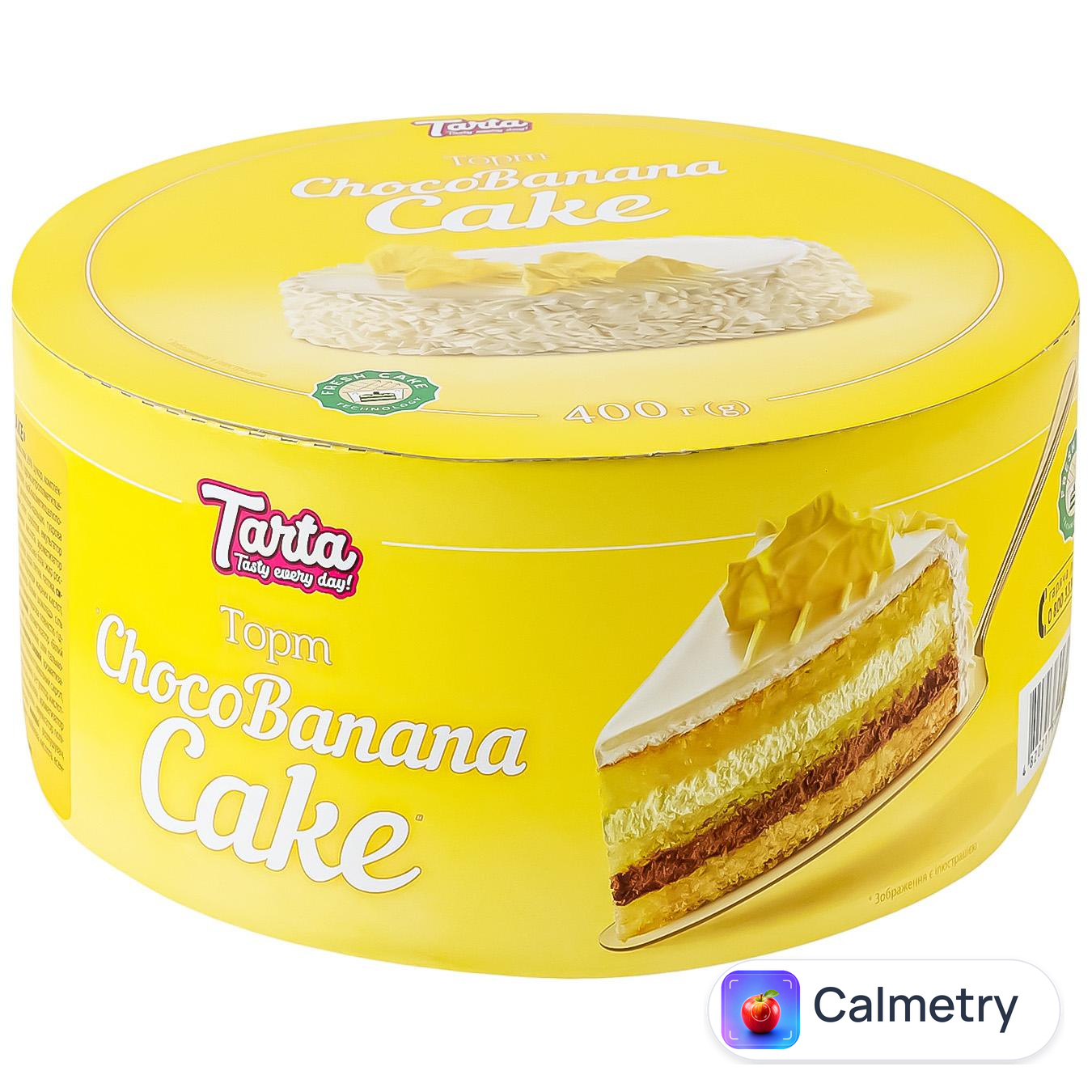 Торт Tarta ChocoBanana Cake бісквітний 400г
